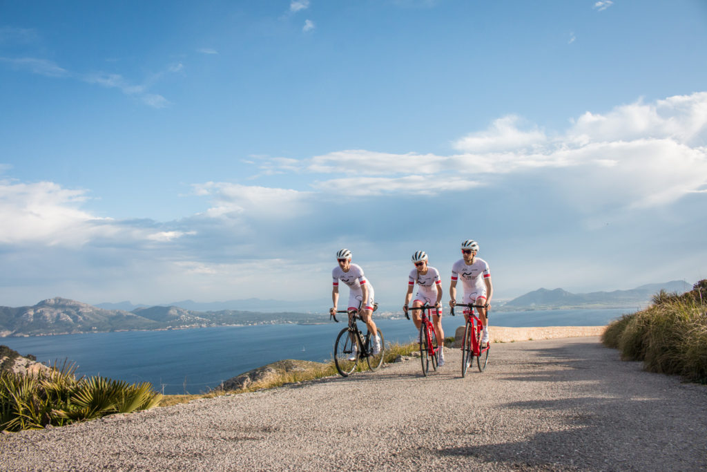 Km sport pro team cycling in Mallorca
